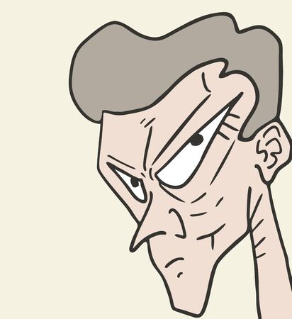 Man cartoon expressionのイラスト素材