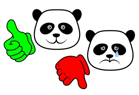 Like and dislikeのイラスト素材