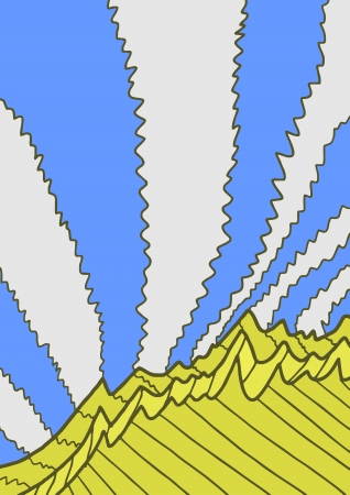 Cover modern sceneのイラスト素材