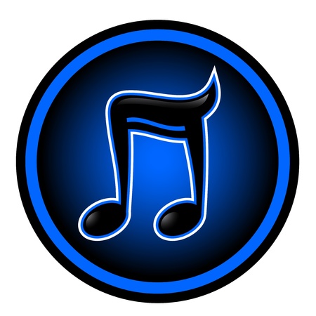 Music buttonのイラスト素材