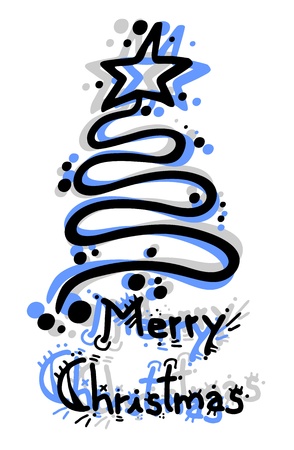 Merry Christmas art styleのイラスト素材