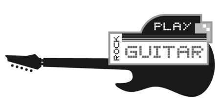Play guitar iconのイラスト素材