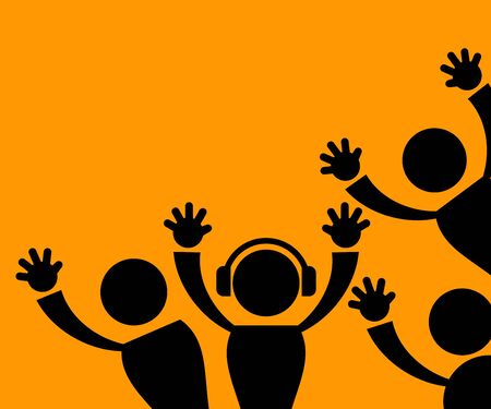 Party shadowのイラスト素材