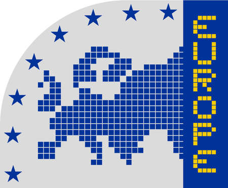 Elegant Europe emblemのイラスト素材