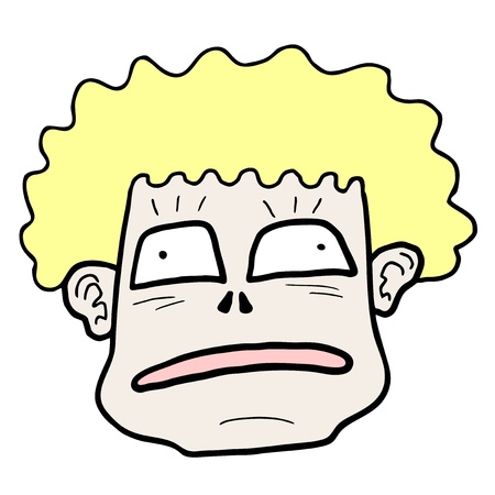 Surprise expressionのイラスト素材