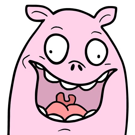 Pig drawのイラスト素材