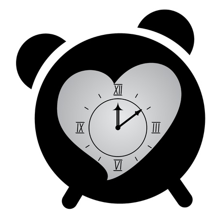Love clockのイラスト素材