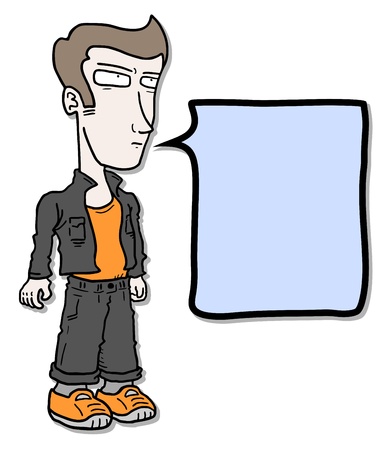 Fashion comic manのイラスト素材