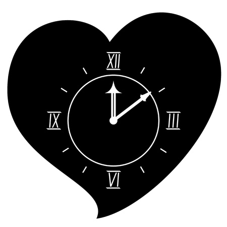 Love clockのイラスト素材