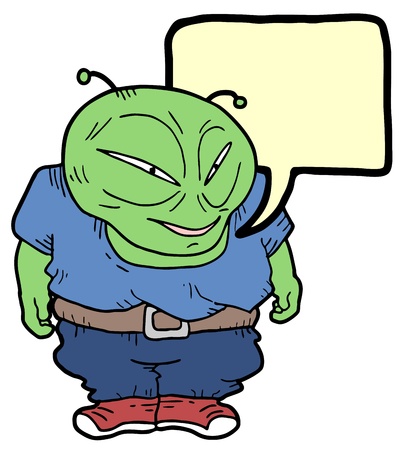 Comic alienのイラスト素材