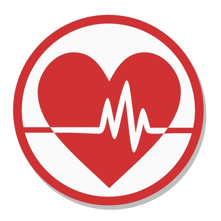 Analysis heart iconのイラスト素材