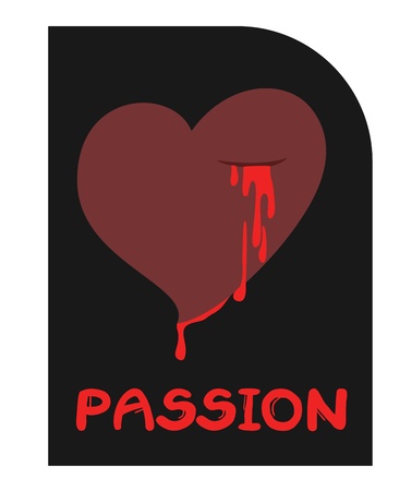 Passion blood emblemのイラスト素材