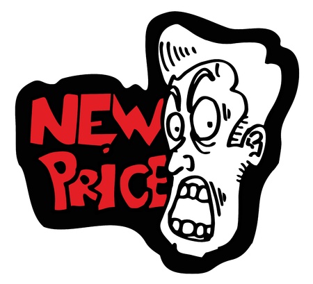 New price amazing expressionのイラスト素材