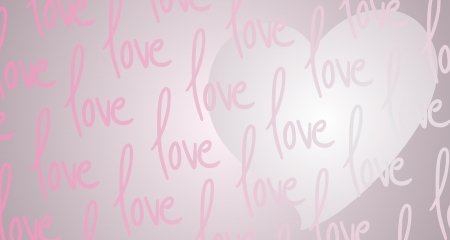 Pink love art cardのイラスト素材