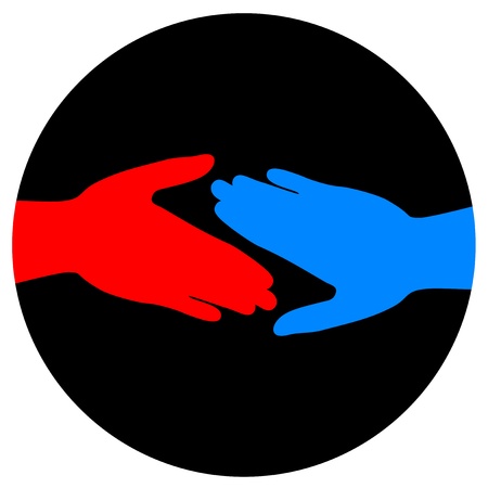 Friends hands iconのイラスト素材