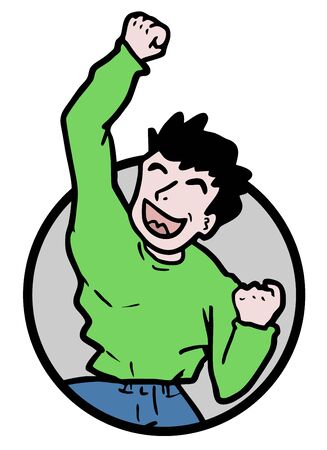 Funny manのイラスト素材