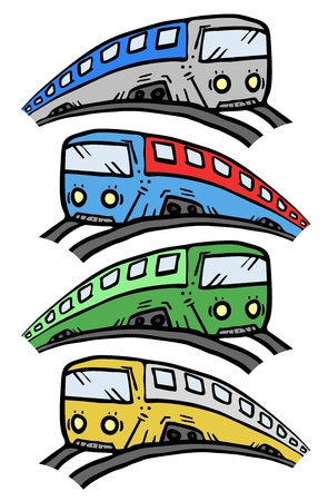 Train drawのイラスト素材