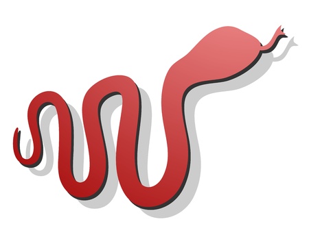 Red snakeのイラスト素材