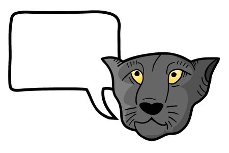 Panther comicのイラスト素材