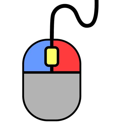 Button mouse computerのイラスト素材