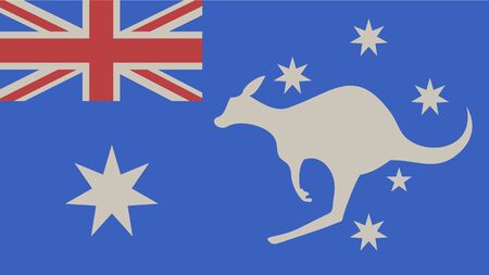 Australian flag designのイラスト素材