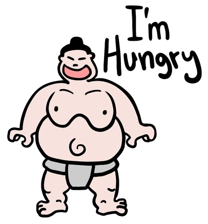 I am hungryのイラスト素材