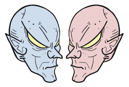 Two facesのイラスト素材