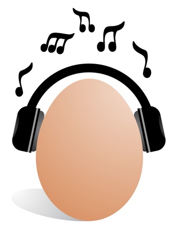Music eggのイラスト素材