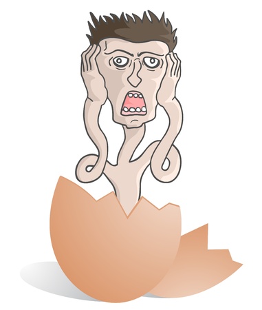 Manicac crazy expressionのイラスト素材