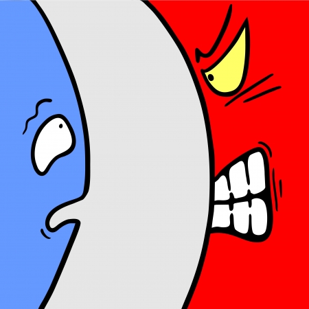 Rebel expression facesのイラスト素材