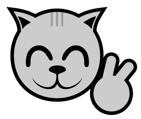 Smile catのイラスト素材