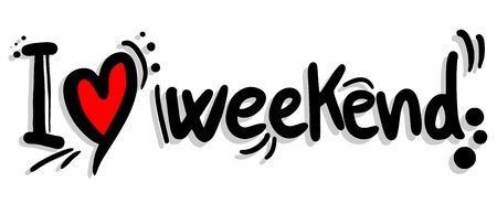 I love weekendのイラスト素材
