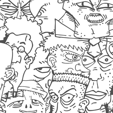 People backgroundのイラスト素材