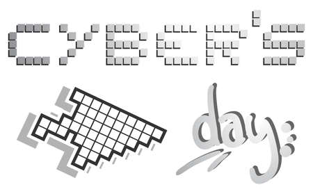 Internet day designのイラスト素材