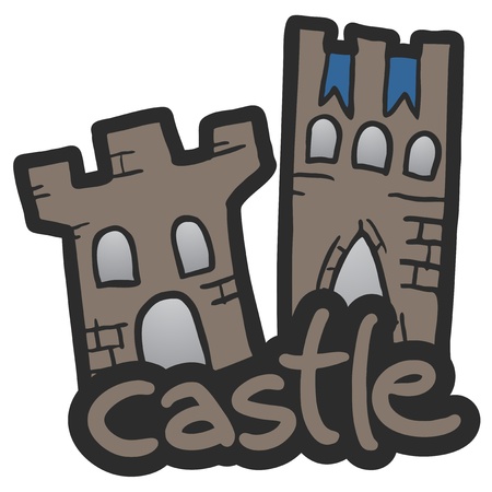 Castle art designのイラスト素材