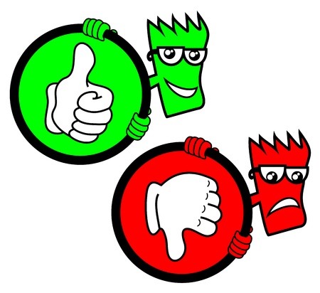 Win and loseのイラスト素材