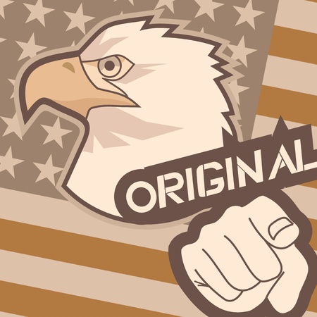 Original patriot illustrationのイラスト素材