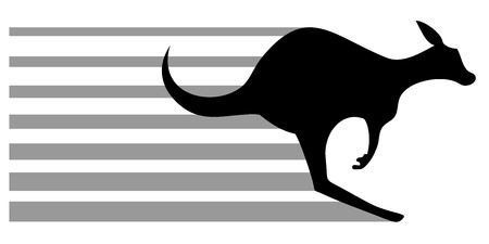 Speed kangarooのイラスト素材