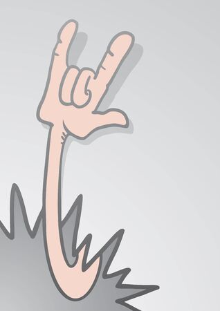 Rebel handのイラスト素材