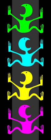 Color puppetsのイラスト素材