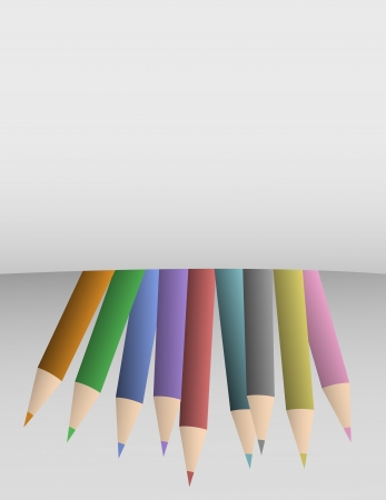 Color pencil backgroundのイラスト素材