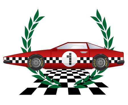 Champion carのイラスト素材
