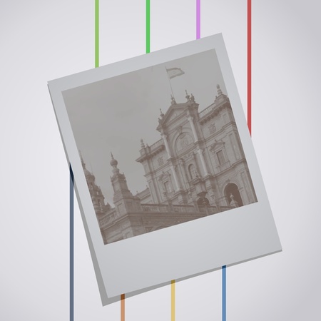 Vintage photo vector art