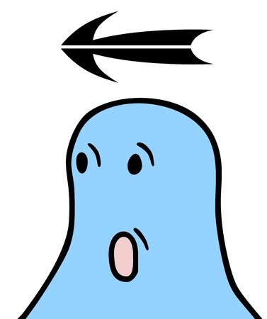 Arrow help signのイラスト素材