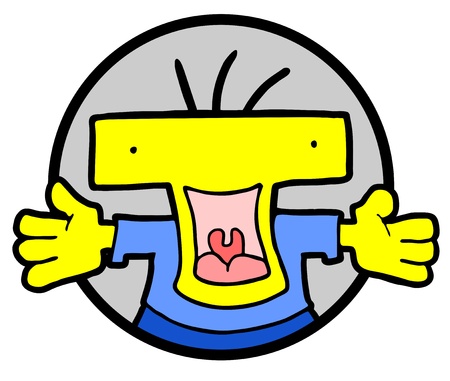 Happy icon puppetのイラスト素材