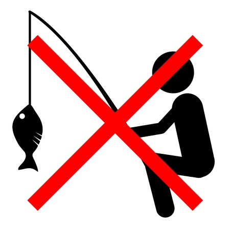 No fishing signのイラスト素材