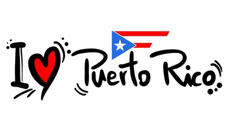 Puerto Rico loveのイラスト素材
