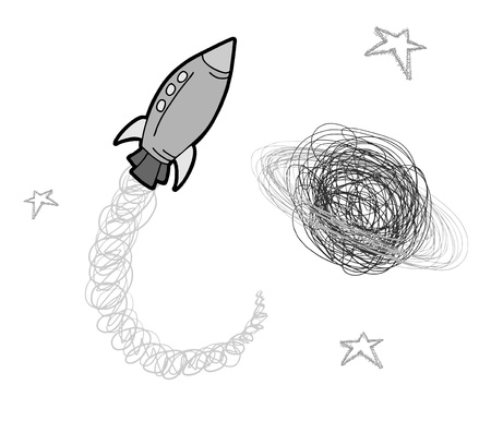 Space drawのイラスト素材