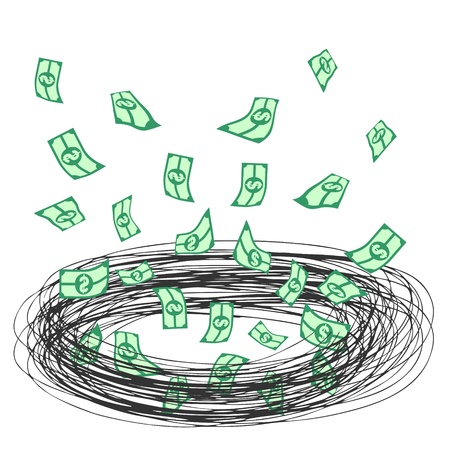 Many moneyのイラスト素材