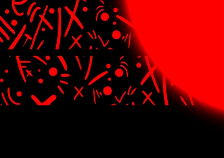 Red art coverのイラスト素材